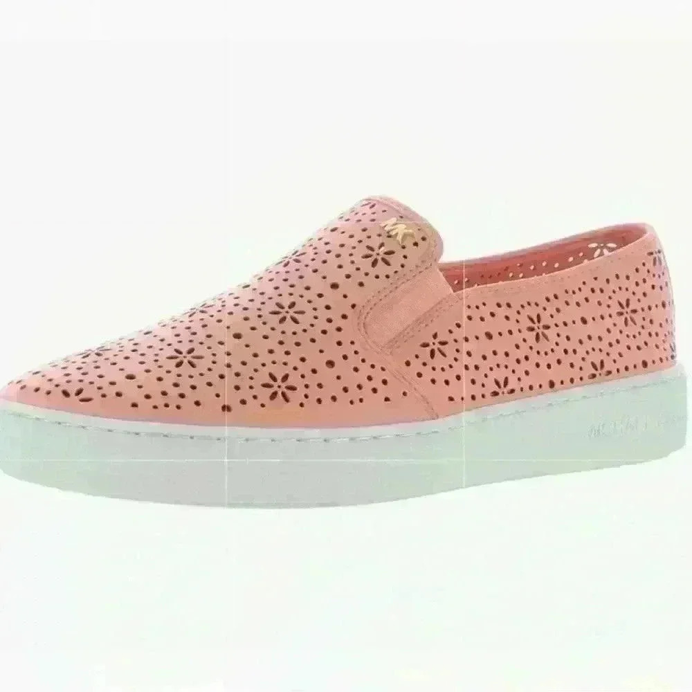 Michael Kors Kane Leather Perforated Sneakers